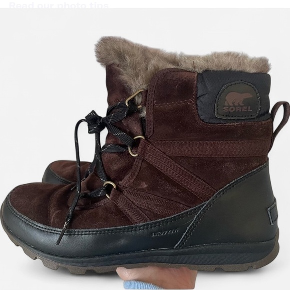 Sorel Tivoli Sport Cattail Suede Fur Lined Ankle Boots - Picture 1 of 6